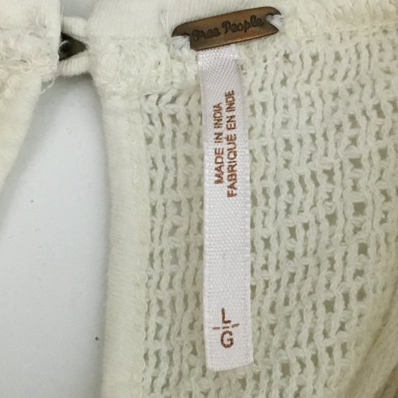 Free People Primrose Cream Tee Embroidered - Picture 7 of 8